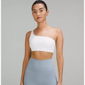 Lululemon Ribbed Nulu Asymmetrical Yoga Bra White Size 4
